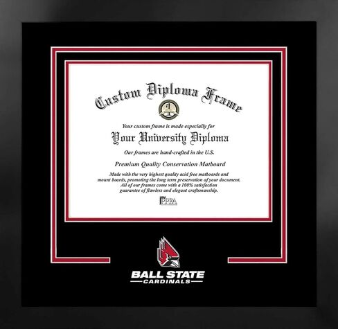 إطار صور الحرم الجامعي NCAA للجنسين Spirit Diploma Manhattan باللون الأسود مع طباعة حجرية إضافية (توفير القيمة 59 دولارًا) in Saudi Arabia