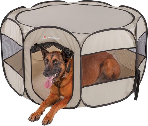 Lippert Soft-Sided, Foldable and Portable Pet Playpen for Camping, Small/Medium (2021150641) in Saudi Arabia