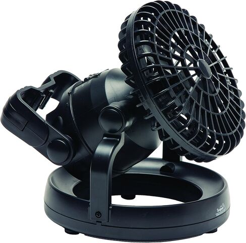 Texsport Deluxe Portable Camping Combo LED Light Lantern and Fan , Black, 6.75X7.75X6.75 in Kuwait