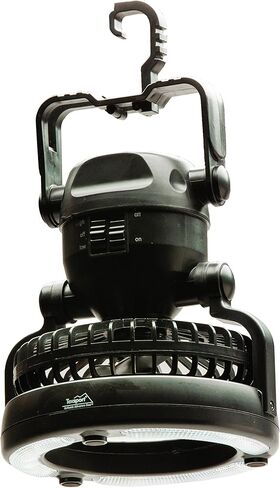 Texsport Deluxe Portable Camping Combo LED Light Lantern and Fan , Black, 6.75X7.75X6.75 in Kuwait