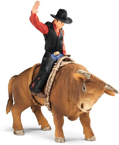Schleich Cowboy with Bull in Saudi Arabia