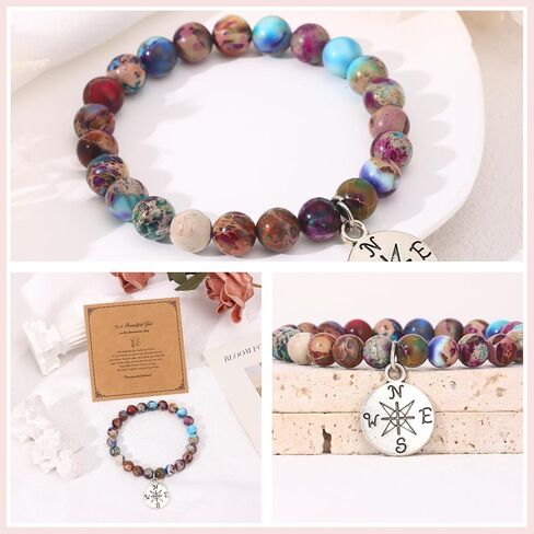 2024 Graduation Gifts for Her, High School College Graduation Gifts for Women, Inspirational Compass Graduation Bracelets with Gift in Saudi Arabia