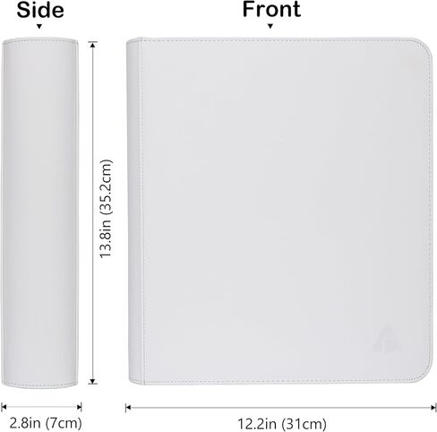 مجلد بطاقات التداول من رايفول، 9 جيوب تناسب 1116 بطاقة - حامل بطاقات معدني على شكل حرف D مع 62 صفحة سوداء مزدوجة الجوانب، ألبوم جامعي التحميل الجانبي - أسود in Kuwait