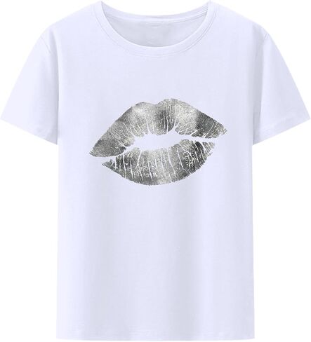 Women's Pure 100% Cotton t-Shirts Basic Short Sleeve Tees Crewneck Fashion Tops in Saudi Arabia