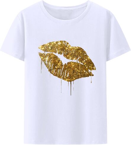 Women's Pure 100% Cotton t-Shirts Basic Short Sleeve Tees Crewneck Fashion Tops in Saudi Arabia