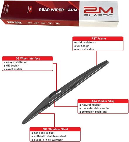 Rear Wiper Arm Blade Factory OEM Style Replacement For Nissan Kicks 2017 - 2022 in Saudi Arabia