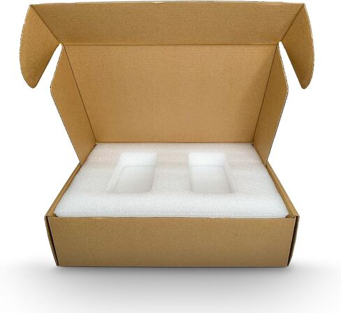 صندوق بريد لشحن أجهزة الكمبيوتر المحمول فائق الأمان لأجهزة الكمبيوتر المحمولة مقاس 13،14،15 بوصة وأجهزة Ultrabook مع بطانة إسفنجية إضافية ومساحة للشواحن والملحقات والكابلات in Kuwait