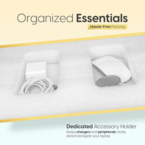 صندوق بريد لشحن أجهزة الكمبيوتر المحمول فائق الأمان لأجهزة الكمبيوتر المحمولة مقاس 13،14،15 بوصة وأجهزة Ultrabook مع بطانة إسفنجية إضافية ومساحة للشواحن والملحقات والكابلات in Kuwait