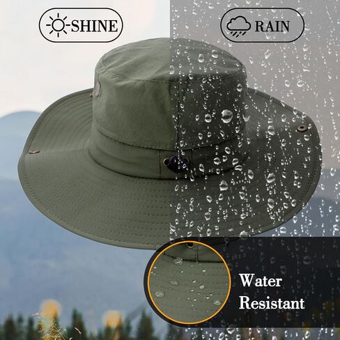Sun Hat for Men Women UPF 50+ Fishing Hat Wide Brim Bucket Hat with UV Protection Summer Hat for Hiking, Beach, Safari in Saudi Arabia