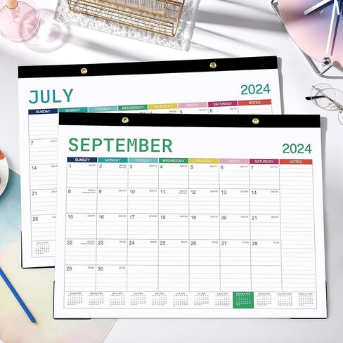 تقويم المكتب 2023-2024 - تقويم مكتب كبير 2023-2024 من سبتمبر 2023 إلى ديسمبر 2024، 22 بوصة × 17 بوصة، تقويم مكتب شهري كبير لمدة 16 شهرًا، 2 في 1، أفضل تقويم مكتب/جدار للتخطيط أو التنظيم in Kuwait