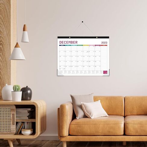 تقويم المكتب 2023-2024 - تقويم مكتب كبير 2023-2024 من سبتمبر 2023 إلى ديسمبر 2024، 22 بوصة × 17 بوصة، تقويم مكتب شهري كبير لمدة 16 شهرًا، 2 في 1، أفضل تقويم مكتب/جدار للتخطيط أو التنظيم in Kuwait