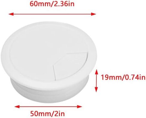 4 Pack Office Desk Grommet 2'' Round Cable Hole Caps Cover Organizer Stopper Cord Hider Buckle for Computer Desk Executive Standing Table Desktop PC Gaming Desks (Brown) in Saudi Arabia