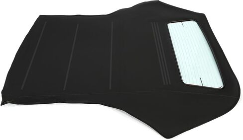 KUAFU قمة ناعمة قابلة للتحويل متوافقة مع 2000-2006 BMW 3 Series E46 غطاء من الفينيل من قماش الشراع الأسود ونافذة زجاجية ساخنة in Kuwait