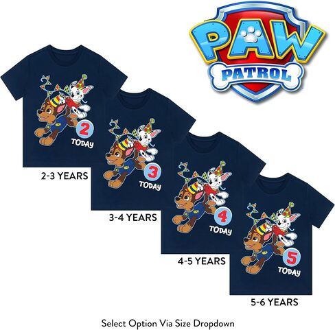 Paw Patrol Birthday Shirt | Birthday Tshirt | Boys' Tops, Tees & Shirts in Saudi Arabia