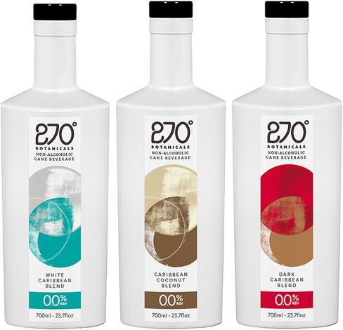 270° Botanicals White Caribbean Blend, Caribbean Coconut Blend and Dark Caribbean Blend 700ml | Rum Alternative | Non Alcoholic Spirits | Premium Non Alcoholic Drinks by Spirits of Virtue in Saudi Arabia