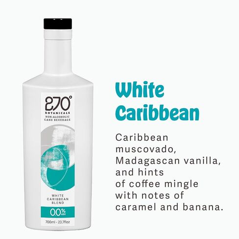 270° Botanicals White Caribbean Blend, Caribbean Coconut Blend and Dark Caribbean Blend 700ml | Rum Alternative | Non Alcoholic Spirits | Premium Non Alcoholic Drinks by Spirits of Virtue in Saudi Arabia