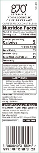 270° Botanicals White Caribbean Blend, Caribbean Coconut Blend and Dark Caribbean Blend 700ml | Rum Alternative | Non Alcoholic Spirits | Premium Non Alcoholic Drinks by Spirits of Virtue in Saudi Arabia