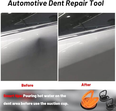 كوب شفط انبعاجات السيارة من أوزورب، 3 قطع أدوات إزالة انبعاجات السيارة لإصلاح انبعاجات السيارة والزجاج والشاشة والبلاط والأشياء المتحركة in Kuwait