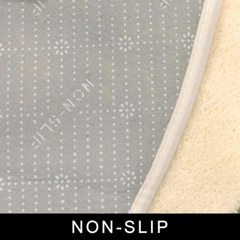 ABREEZE Kids Play Rug 4ft, Round Zoo Area Rug Kids Nursery Door Mat Soft Plush Non-Slip Childrens Carpet for Bedroom Living Room Kids Playroom in Kuwait