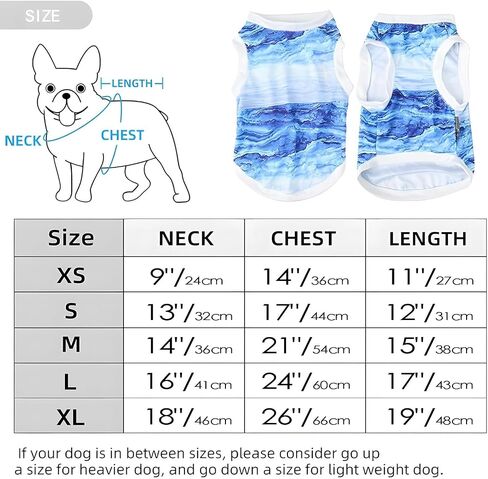 Dog Cool Vest Instant Cooling Bulldog Clothes on Summer for Small to Medium Dogs and Cats (Medium) in Saudi Arabia