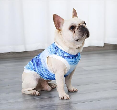 Dog Cool Vest Instant Cooling Bulldog Clothes on Summer for Small to Medium Dogs and Cats (Medium) in Saudi Arabia