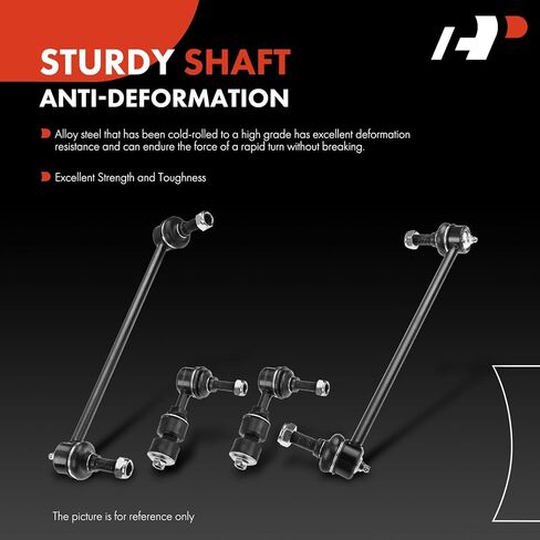 A-Premium Set of 4, Front & Rear Sway Bar Links Kit Stabilizer Bar Links Compatible with Chevrolet Equinox 2005-2006, Pontiac Torrent 2006, Saturn Vue 2002-2007 in Saudi Arabia