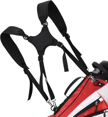 mytag Golf Bag Cross Straps Replacement with 4 Clips, Adjustable Universal Shoulder Carry Straps for Taylormade OGIO in Saudi Arabia