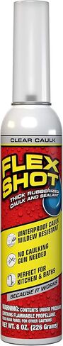 Flex Shot Rubber Adhesive Sealant Caulk 8oz Clear Bundle with ALLWAY CT31 3-in-1 Caulk Tool in Saudi Arabia
