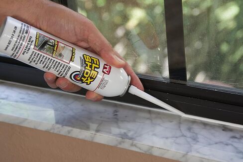 Flex Shot Rubber Adhesive Sealant Caulk 8oz Clear Bundle with ALLWAY CT31 3-in-1 Caulk Tool in Saudi Arabia