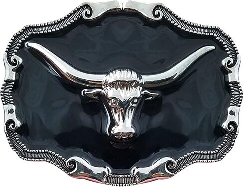 Longhorn Bull Belt Buckle Western Golden Texas Cowboy Belt Buckles for Men in Saudi Arabia