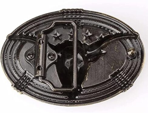 Longhorn Bull Belt Buckle Western Golden Texas Cowboy Belt Buckles for Men in Saudi Arabia