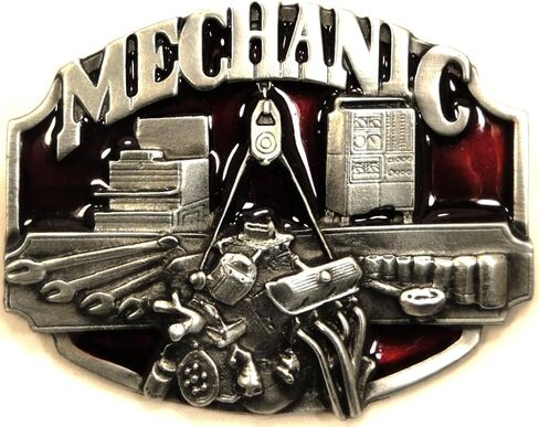 MECHANIC ENGINE BLOCK Metal Belt Buckle in Saudi Arabia