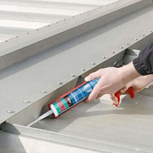 Akfix P625 Crack Flex Sealant (2x10.4 oz.) أبيض - مانع تسرب بناء من مادة البولي يوريثين لجميع أنواع المفاصل، حشو شقوق خرسانية مرن وقابل للطلاء للمرآب والممرات والجدار | أبيض، 2 حزمة in Kuwait