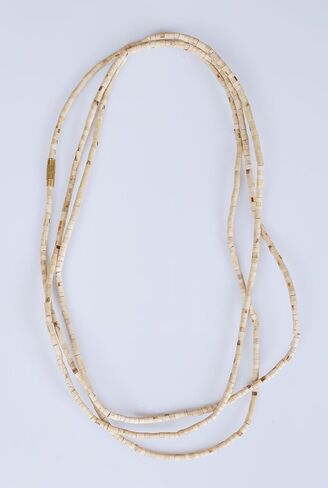 Tulsi Kanthi Mala Original - 3 Round Brown Wooden Mala (Triple Layer) for Neck Wearing, Regular, Beige in Saudi Arabia