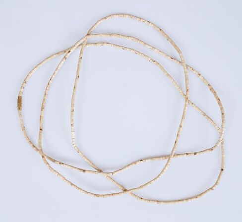 Tulsi Kanthi Mala Original - 3 Round Brown Wooden Mala (Triple Layer) for Neck Wearing, Regular, Beige in Saudi Arabia