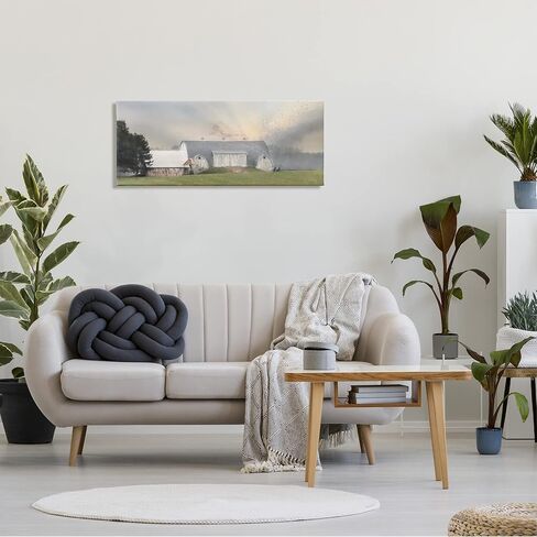 Stupell Industries Sunlit Barn Birds Flying Rural Countryside Pasture Canvas Wall Art, Design By Lori Deiter in Saudi Arabia