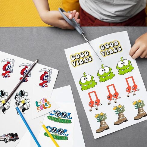 MECOLOUR Printable Vinyl Sticker Paper Translucent Waterproof Decal Paper, 8.5"x11" for Inkjet Printer & Laser Printer 50 sheets in Saudi Arabia