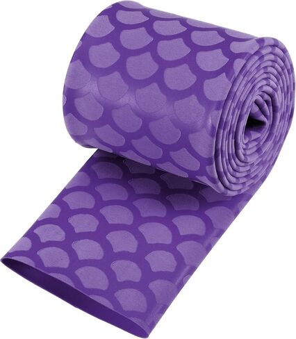 uxcell Heat Shrink Wrap Tubing Sleeve for Fishing Rod Grips Handle, 56mm Flat 3.3ft 2:1 Ratio Purple in Saudi Arabia