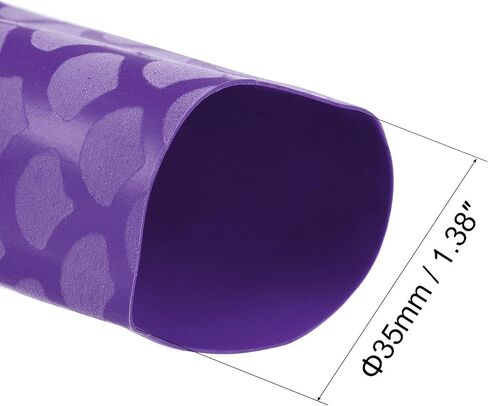 uxcell Heat Shrink Wrap Tubing Sleeve for Fishing Rod Grips Handle, 56mm Flat 3.3ft 2:1 Ratio Purple in Saudi Arabia