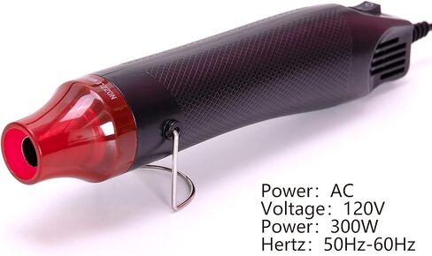 جينسكو 1200 قطعة 2: 1 أنبوب انكماش حراري + مجموعة مسدس حراري صغير 300 وات، مسدس هواء ساخن، أنبوب كابل سلك معزول كهربائيًا، مجموعة متنوعة من الأكمام الملفوفة لتغليف الانكماش، إصلاح الكابل، DIY in Kuwait