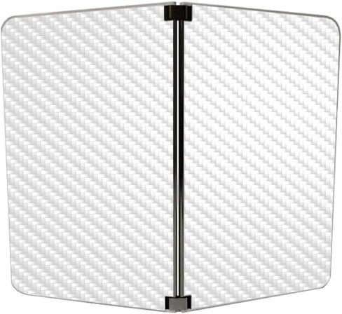 MightySkins Carbon Fiber Skin for Microsoft Surface Duo - Solid Seafoam | Protective, Durable Textured Carbon Fiber Finish | Easy to Apply | Made in The USA in Kuwait