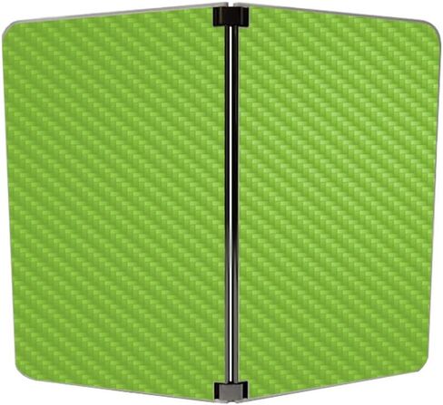 MightySkins Carbon Fiber Skin for Microsoft Surface Duo - Solid Seafoam | Protective, Durable Textured Carbon Fiber Finish | Easy to Apply | Made in The USA in Kuwait