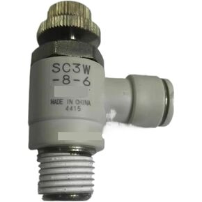 Throttle Valve SC3W-M5-6 SC3W-6-6 SC3W-6-8 SC3W-8-6 SC3W-8-8 SC3W-8-10 SC3W-10-8 Pneumatic Fitting(SC3W-10-8) in Saudi Arabia