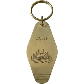 Solid Brass Keys Keychain – Vintage American Motel Style in Saudi Arabia