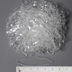 Rubber Bands 5inx0.2in 190Pcs Clear Rubber Band for Balloon Arch Elastic Tying Bands Rubber Bands for Office Crafts Transparent TPU Rubberband Clear Elastic for Home Office Crafts in Saudi Arabia