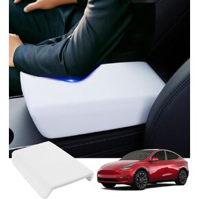 PM Auto Center Console Cover for Tesla Model Y 2020-2024 TPE Armrest Cover Model 3 2017-2023 Accessories Black （Except Highland/Juniper） in Saudi Arabia