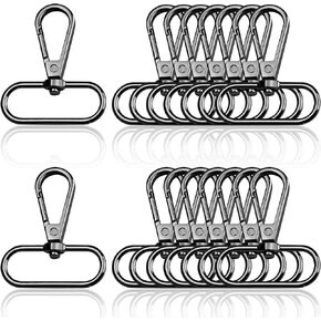 Metal Swivel Trigger Lanyard Snap Hooks 16 Pcs Lobster Claw Swivel Clasps 1.5 Inch Keychain Clip Hook Purse Bag Clips for Keychain Purse Hardware Sewing Craft Project in Saudi Arabia