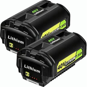 40Volt 4Ah Replacement Ryobi 40V Battery + Charger Kit for Ryobi 40V Lithium Battery OP4026 OP40601 OP4050A OP4040 OP4030 OP4050 with OP401 40V Charger in Saudi Arabia