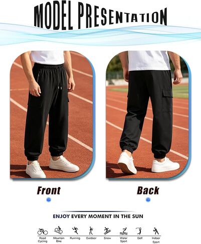 Men's Black Classic Casual Trousers - Premium Comfort Fit, Versatile Everyday Wear for Business Smart and Daily Us in Saudi Arabia