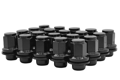 20 Pc M14x1.5 OEM Factory Replacement Mag Black Lug Nuts M14x1.5 Thread Pitch Compatible with Toyota Tundra 2007-2024 in Saudi Arabia
